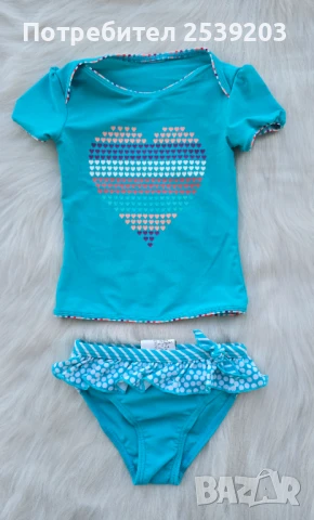 Детски бански и плажна блуза 18-24 месеца, снимка 11 - Бебешки бански - 50719048