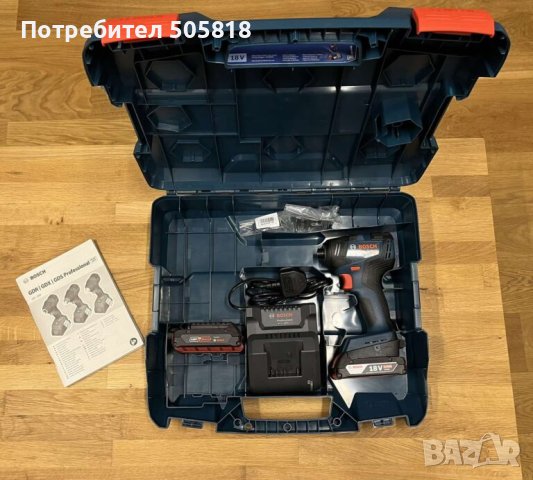 Акумулаторен Ударен Гайковерт GDR 18V-200, (комплект)
