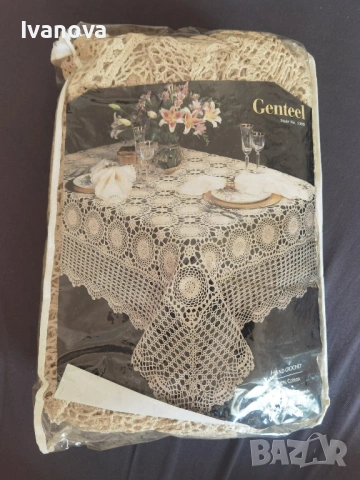 Винтидж покривка на една кука, нова, снимка 5 - Покривки за маси - 53251729