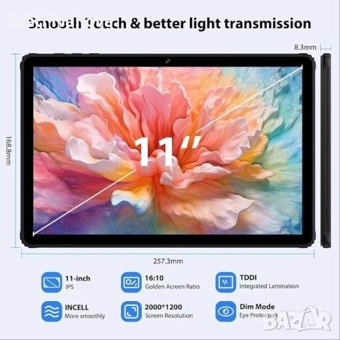 Таблет 11" Android 15, 36GB+256GB, Full HD IPS дисплей, снимка 4 - Таблети - 53579354