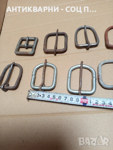Стари Ръчно Изработени Тока Катарами За Колани 10бр. Номер 589., снимка 11 - Антикварни и старинни предмети - 53206023