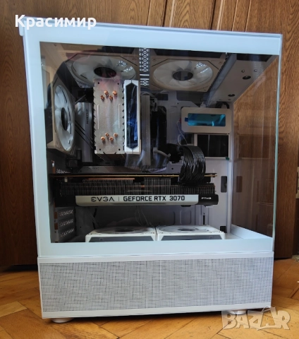 Геймърски PC Ryzen 5 8400f, EVGA GeForce RTX 3070, 32gb ddr5, 1tb nvme, снимка 4 - Геймърски - 52674591