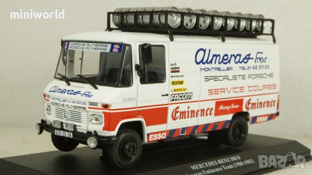 Mercedes-Benz 508D Team Almeras Eminence 1980 - мащаб 1:43 на Hachette моделът е нов в блистер, снимка 1 - Колекции - 43214076