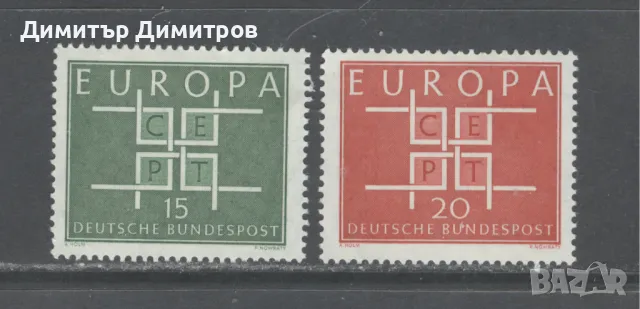 Германия 1963г - Мi 406/07 Европа комплектна серия чиста