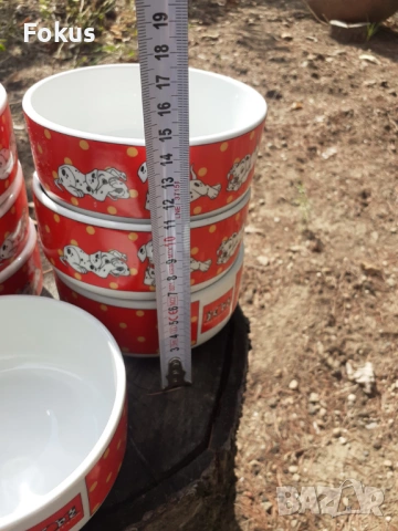 Детски българси порцелан порцелан купички далматинци, снимка 5 - Антикварни и старинни предмети - 53294746