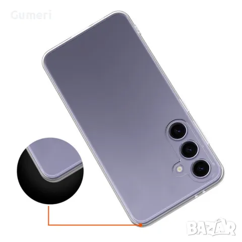 Samsung Galaxy S24 FE Силиконов Прозрачен Гръб, снимка 4 - Калъфи, кейсове - 47694074