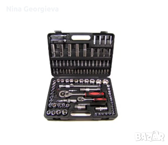 Професионален комплект гедоре 108 Части KRAFTROYAL 2060N, снимка 2 - Куфари с инструменти - 53276336