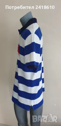 POLO Ralph Lauren USA Flag Pique Cotton Slim Fit Mens Size L  ОРИГИНАЛ! Мъжка Тениска!, снимка 6 - Тениски - 50436379