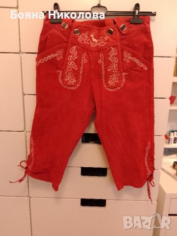 Оригинални баварски кожени панталони, Lederhose, снимка 2 - Къси панталони и бермуди - 43771007