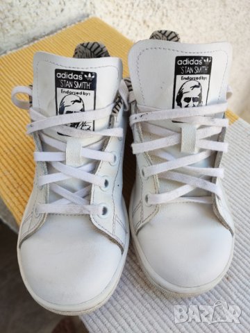 кожени маратонки Adidas Stan Smith BC0277, снимка 2 - Детски маратонки - 42961083