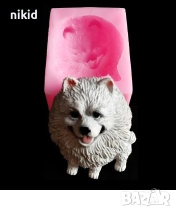 4 вида куче померан хъски ротвайлер чихуахуа пинчер силиконов молд форма украса фондан торта мъфини, снимка 2 - Форми - 25134710