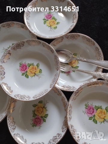Комплект английски чинии 22 к  Gold , снимка 9 - Сервизи - 52996402