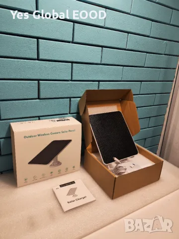 6W Слънчев Панел за Камери – Водоустойчив / Type-C / Micro USB, снимка 3 - Други - 50102949