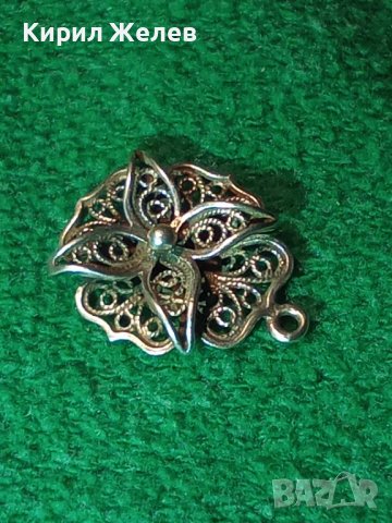 ВЕЛИКОЛЕПЕН ФЛОРАЛЕН ФИЛИГРАНЕН СРЕБЪРЕН РЕТРО МЕДАЛЬОН СРЕБРО 925 РЪЧНА МАЙСТОРСКА ИЗРАБОТКА 39972, снимка 15 - Антикварни и старинни предмети - 42466399