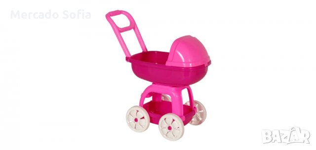 Пласмасова количка, розова