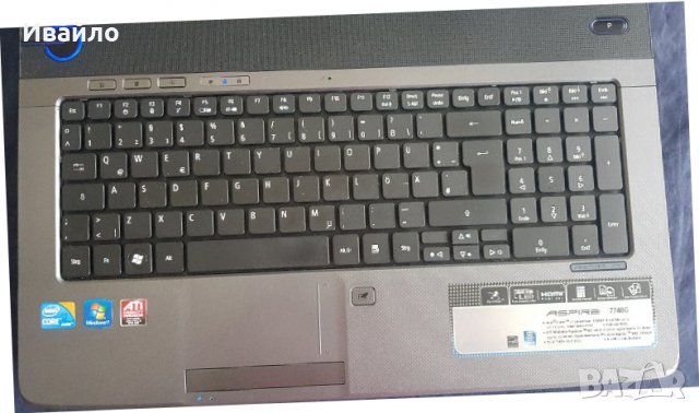 ЧЕТИРИЯДРЕН Acer Aspire 7740G I7-720QM,SSD, снимка 2 - Лаптопи за дома - 36627603