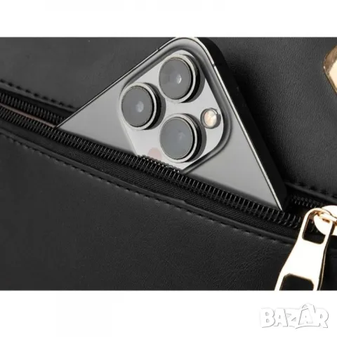 Дамска чанта Tripple Black, снимка 9 - Чанти - 47938666