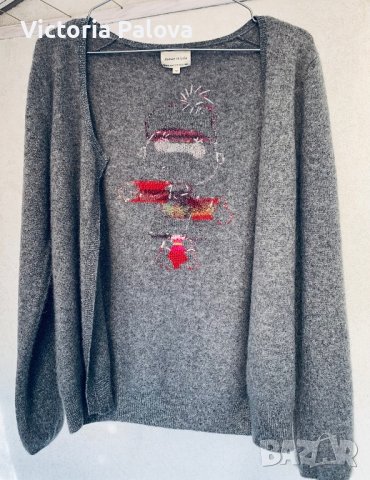 Уникална скъпа (100% кашмир) жилетка  HECTOR ET LOLA , снимка 6 - Жилетки - 39620951