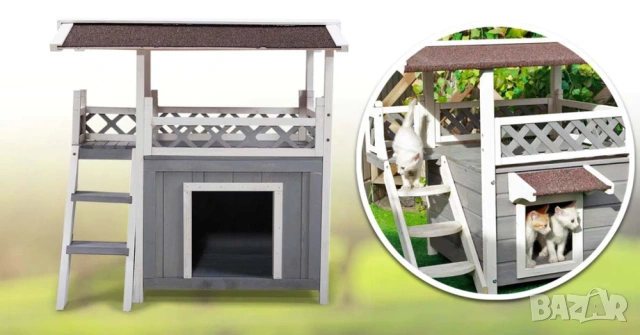Външна къщичка за кучета и котки / Зимна къща за кучета и котки, снимка 4 - Други стоки за животни - 53119445