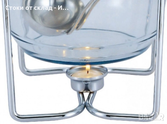 Съд 4 литра за пунш и супа/Съд за затопляне Bohmann, 4л., за супа, Стоманен капак, Стъкло, Инокс, снимка 5 - Други - 53347798