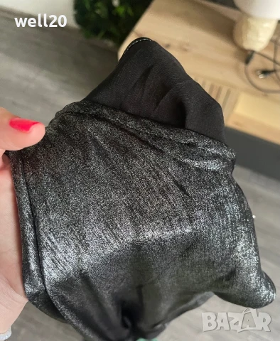 Сребриста дълга рокля, снимка 4 - Рокли - 51005276