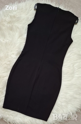 УНИКАЛНО КРАСИВА черна рокля по тялото с дантела, снимка 7 - Рокли - 52716686