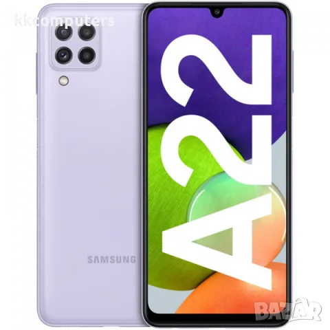 LCD Дисплей за Samsung SM-A225F A22 4G / GH96-14457A / Тъч скрийн (Без Рамка) / Черен / Оригинал Ser