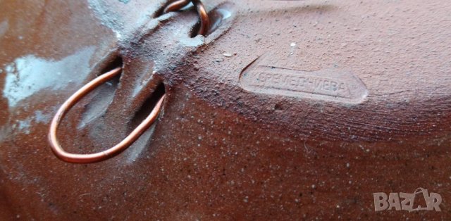 Керамична чиния за стена, маркировка "Керемедчиева", снимка 5 - Декорация за дома - 37523392