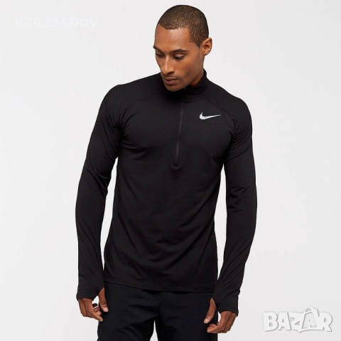 Nike Dry Element Half Zip Top - страхотна мъжка блуза КАТО НОВА С, снимка 2 - Блузи - 51666062