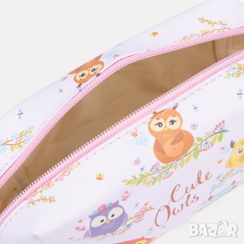 3091 Козметичка несесер Cute Owls, снимка 4 - Портфейли, портмонета - 37917130