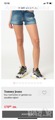 Tommy Jeans къси дънки, снимка 6 - Къси панталони и бермуди - 40843886