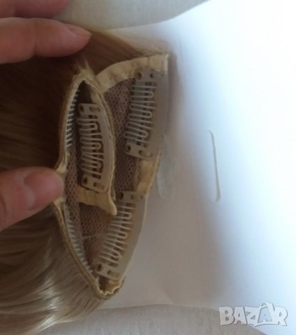 Изкуствена натурално руса вълниста коса, снимка 7 - Аксесоари за коса - 43439657