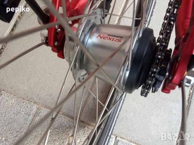 Продавам колела внос от Германия оригинален  алуминиев тройносгъваем велосипед DAHON със 7 скорости, снимка 5 - Велосипеди - 28813834