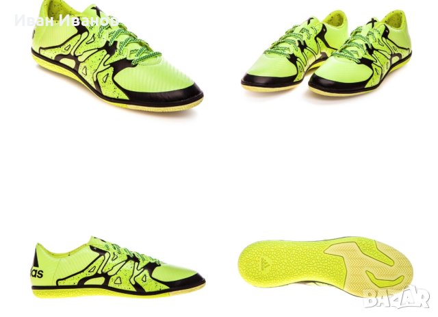 футболни обувки за зала Adidas X 15.3 IN  номер 39 1/3, снимка 3 - Футбол - 43688634
