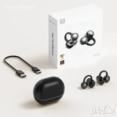 SoundPEATS Ear Clip Слушалки Bluetooth 5.4, отворени слушалки IPX5 Водоустойчиви, снимка 7 - Безжични слушалки - 49445133