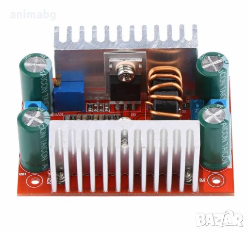 ANIMABG Повишаващ инвертор DC / DC 400W вход от 8.5V до 50V, 15A изход от 10V до 60V, 12A, снимка 3 - Друга електроника - 44098508