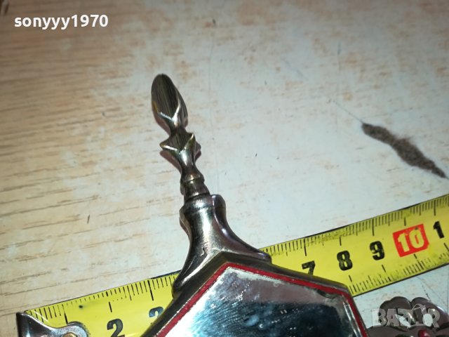 СТАРО МЕТАЛНО ОГЛЕДАЛЦЕ ОТ ФРАНЦИЯ 0412231122, снимка 13 - Антикварни и старинни предмети - 43265266