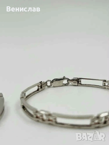 Италианска сребърна гривна 925 проба, снимка 5 - Гривни - 51856884