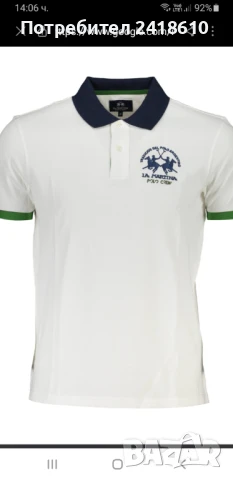 La Martina Pique Cotton  Mens Size M НОВО! ОРИГИНАЛ! Мъжка Тениска!, снимка 2 - Тениски - 50486626