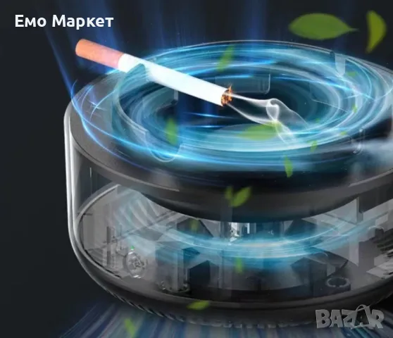 Бездимен пепелник, подходящ за дом, офис, кола, премахва дима и миризмата, снимка 3 - Други стоки за дома - 49936050