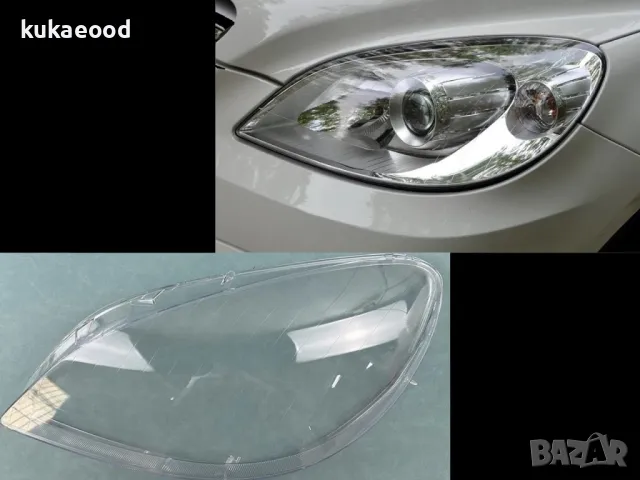 Стъкло за фар на Mercedes B-Class W245 Facelift, снимка 4 - Части - 47546605