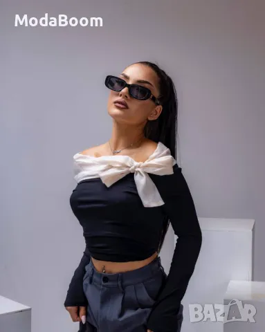 Стилна дамска блуза , снимка 3 - Блузи с дълъг ръкав и пуловери - 48066808