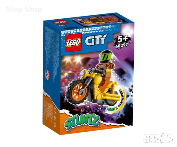 LEGO® City Stunt 60297 - Каскадьорски мотоциклет за разрушаване