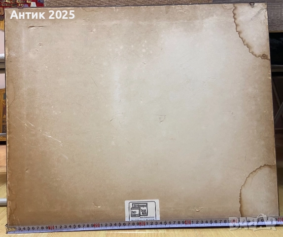 Бели рози в златна ваза (Irene Lok), снимка 3 - Антикварни и старинни предмети - 52051717