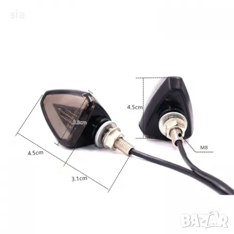 Мигач за мотор, комплект от 2бр, снимка 4 - Аксесоари и консумативи - 49052541