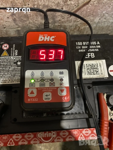 Акумулатор EFB Варта/Varta 59 ам/ч VW/Audi оригинален с гаранция, снимка 2 - Части - 52862362