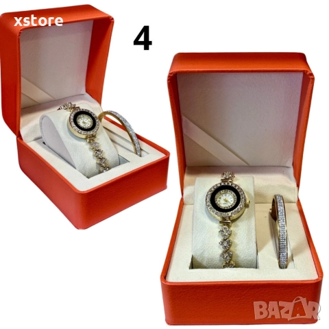 Луксозен дамски комплект елегантен часовник и нежна гривна, снимка 5 - Бижутерийни комплекти - 52793484