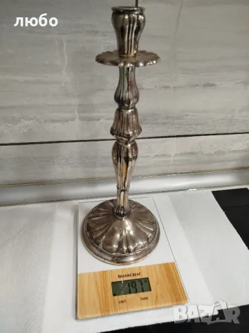 Сребърни Свещници 0,925--405 Грама , снимка 12 - Антикварни и старинни предмети - 48425032