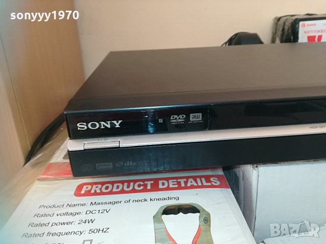 sony recorder 160gb hdd/dvd model rdr-hx680 1304211238, снимка 3 - Плейъри, домашно кино, прожектори - 32530055