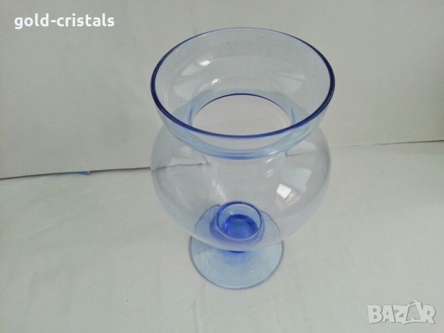 ретро стъклена ваза съд кана цветно стъкло, снимка 6 - Антикварни и старинни предмети - 27021617